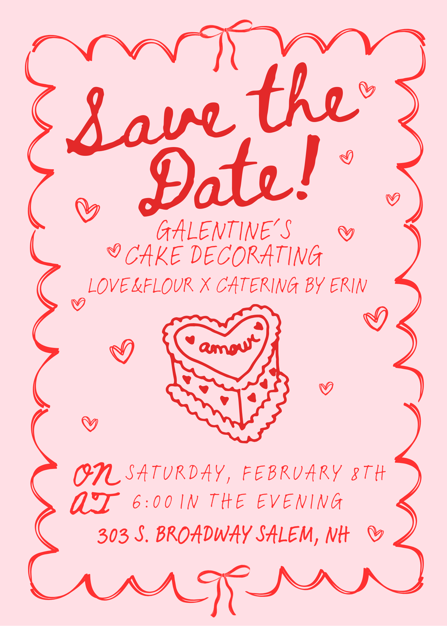 Galentine's Cake Class 2.8.25 - 6pm