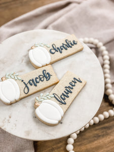 Pumpkin Place Setting Cookie